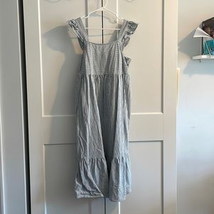 Striped Maxi Dress with Ruffle Sleeves, Universal Thread; Medium